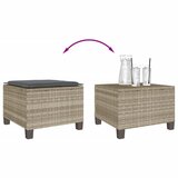  3-dijelni bistro set s jastucima svjetlosivi od poliratana | shoptok.hr