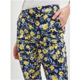 Orsay Yellow-Blue Womens Shortened Flowered Pants - Women | Shoptok.si