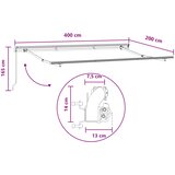  Skrovita tenda Pijesak 4 x 2 m tkanina | shoptok.hr