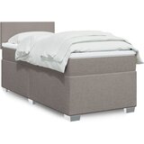  The Living Store Box spring postelja z vzmetnico taupe 100x200 cm blago - Box Spring Postelja, (21496865) Cene
