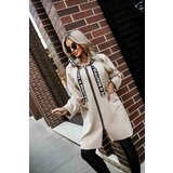 numoco basic 632-1 Casual coat with pockets and a hood - beige | Shoptok.si