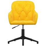  Okretne blagovaonske stolice 2 kom žute baršunaste | shoptok.hr
