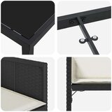  Vrtni set za objed 5 pcs Crna poliratan | shoptok.hr