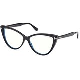 Tom Ford Muški okvir za dioptrijske naočare Blue Block 0FT5843-B 156, Crni | Eponuda.com