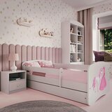MID.YOU Dječji krevet Dreamy princeza 160x80 sa madracem s ladicom Bijela | shoptok.hr