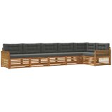vidaXL Zunanja garnitura za sedenje 6 pcs Naravna in antracitna, (5000280529) | Shoptok.si