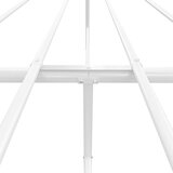 Metalni okvir za krevet s uzglavljem bijeli 200x200 cm | shoptok.hr