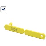 Ukal Ušne markice tag numerisane 1-100 30x10mm žute Cene