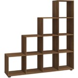 Maison Chic Stopničasta Knjižna omara - Knjižni regal rjav hrast 142 cm inženirski les, (21725208) Cene