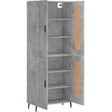  Visoka komoda siva betona 69,5x34x180 cm od konstruiranog drva | shoptok.hr