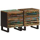 vidaXL Noćni ormarići 2 kom 40x34x46 cm od masivnog obnovljenog drva Cijene