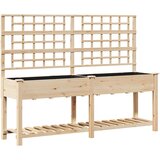 Vrtna saksija Bež 203,5 x 54 x 152,5 cm Čvrsto drvo jele | shoptok.hr