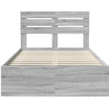  Okvir za krevet s uzglavljem Siva Sonoma 120 x 190 cm | shoptok.hr