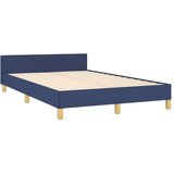  Okvir kreveta s uzglavljem bez madraca plavi 120x200 cm tkanine | shoptok.hr