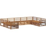  Set vanjskih sofa 9 kom. Prirodna Čvrsto drvo akacije | Shoptok.si