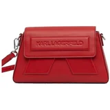 Karl Lagerfeld Torbe IKON K SOFT CROSSBODY Rdeča