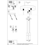 Nice Lamps Bela viseča svetilka ø 6 cm Paul – | Shoptok.si