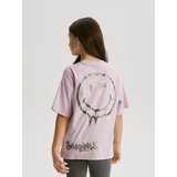 Reserved Majica kratkih rukava SmileyWorld® - boja lavande | shoptok.hr