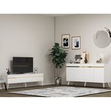 Hanah home defne - white, gold whitegold living room furniture set