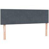  s oprugama i madracem LED tamnosivi 160x210 cm baršunasti | shoptok.hr