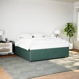 Furnova Posteljni okvir brez vzmetnice temno zelen 200x200 cm žamet, (21934268) Cene
