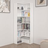Hanah home polica za knjige adel 5 shelf corner, 60×60 cm, bela Cene