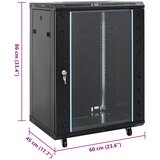  15U mrežni ormar s okretnim nogama 19" IP20 60x45x86 cm | shoptok.hr