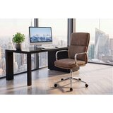 Livetastic VRTLJIVI STOL les, kovina, umetna masa, tekstil rjava | Shoptok.si