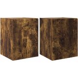 vidaXL TV stenska omara 2 pcs Dimljeni oreh 30 x 31 x 40 cm, (5000112650) | Shoptok.si