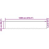  Čipkasta zavjesa sa zavjesama Bijelo 245 x 1200 cm Poliester | Eponuda.com