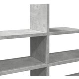  Zidna polica siva boja betona 124,5x18x60,5cm konstruirano drvo | Eponuda.com