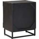  Ročno izdelana nočna omarica Črna 40 x 30 x 50 cm, (5000247438) | Shoptok.si