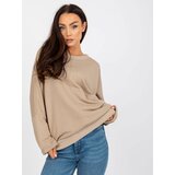 RUE PARIS Sweatshirt-RV-BL-8080.56-dark beige | Shoptok.si