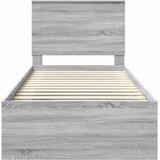  Krevetna konstrukcija s uzglavljem Siva Sonoma 75 x 190 cm | shoptok.hr