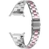 INF kompatibilen z samsung galaxy Watch8 trak iz nerjavečega jekla s trojnimi povezavami pink, (5000085998) | Shoptok.si