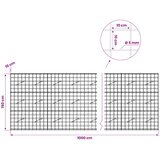 Gabion s žicom debljine 5 mm i mrežom 10x10 cm 1000x10x150 cm | shoptok.hr