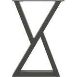  Noge za blagovaonski stol 2 kom. antracit 60 x (72-73,3) cm čelik | shoptok.hr