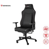 Genesis NITRO 890 G2 gaming stol, ergonomski, nastavljiva višina / naklon, 3D nasloni za roke, kolesa CareGLide™, črn u