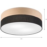  Plafonsko svetlo SIRJA WOOD 2xE27/15W/230V Ø 45 cm crna/hrast | Eponuda.com