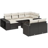  11-dijelni set vrtnih sofa od poliratana s jastucima crni | shoptok.hr