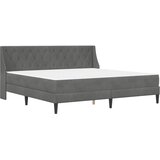 Okvir kreveta s madracem Tamno siva 200 x 200 cm Baršun | shoptok.hr