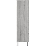 Visoka komoda siva boja hrasta 69,5x31x115 cm konstruirano drvo | shoptok.hr