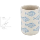 Wenko Bijeli/plavi keramički set pribora za kupaonicu Aquamarin – | shoptok.hr