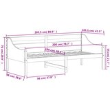 Dnevni krevet bez madraca voštano smeđi 100x200 cm od borovine | shoptok.hr