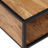  Klubska mizica 70x70x32 cm trden akacijev les | Shoptok.si
