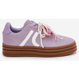 Boto Women's Platform Sneakers With Decorations Purple Vinness | shoptok.hr