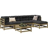 vidaXL 6-dijelni set vrtnih sofa od impregnirane borovine s jastucima Cijene