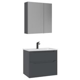 Hanah home Kupatilski ormarić sa umivaonikom i ogledalom (2 komada) Messina 65 v2 400 | Eponuda.com