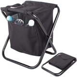 Turistička sklopiva ribička stolica s termo rashladnom torbom crna  Turistička sklopiva ribička stolica s termo rashladnom torbom crna Slike