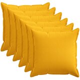  Presvlaka za jastuk 6 kom. HOUTEN Svijetlo žuta 80 x 80 cm | shoptok.hr